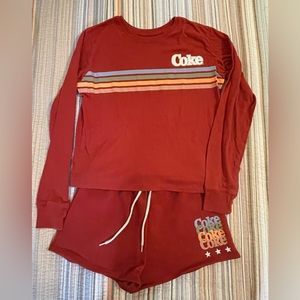 Coke lounge wear set. Size small